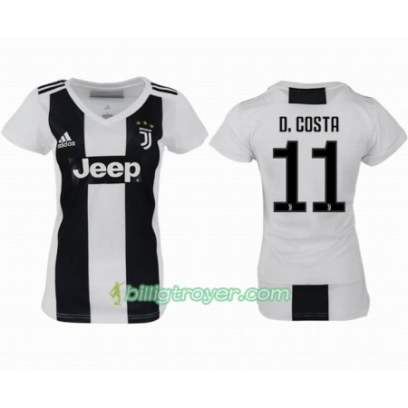 Billige Fotballdrakter Juventus D.COSTA 11 Dame Hjemmedraktsett 2018/19 Kortermet